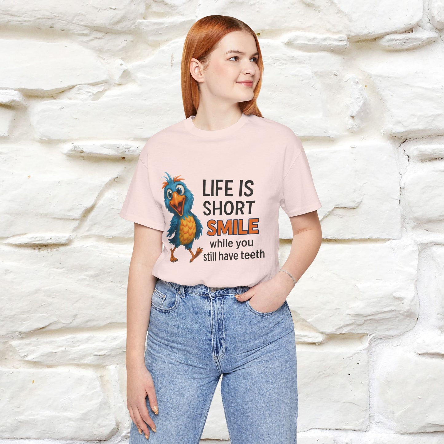 "Life Is Short Smile While ..." |Funny T-Shirt | Nunu&Miao Studio