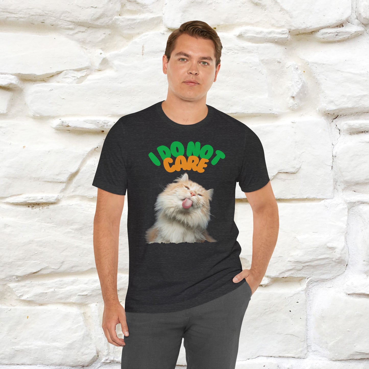 ''I Do Not Care''  Cat T-shirt for Men and Women  100% Cotton*