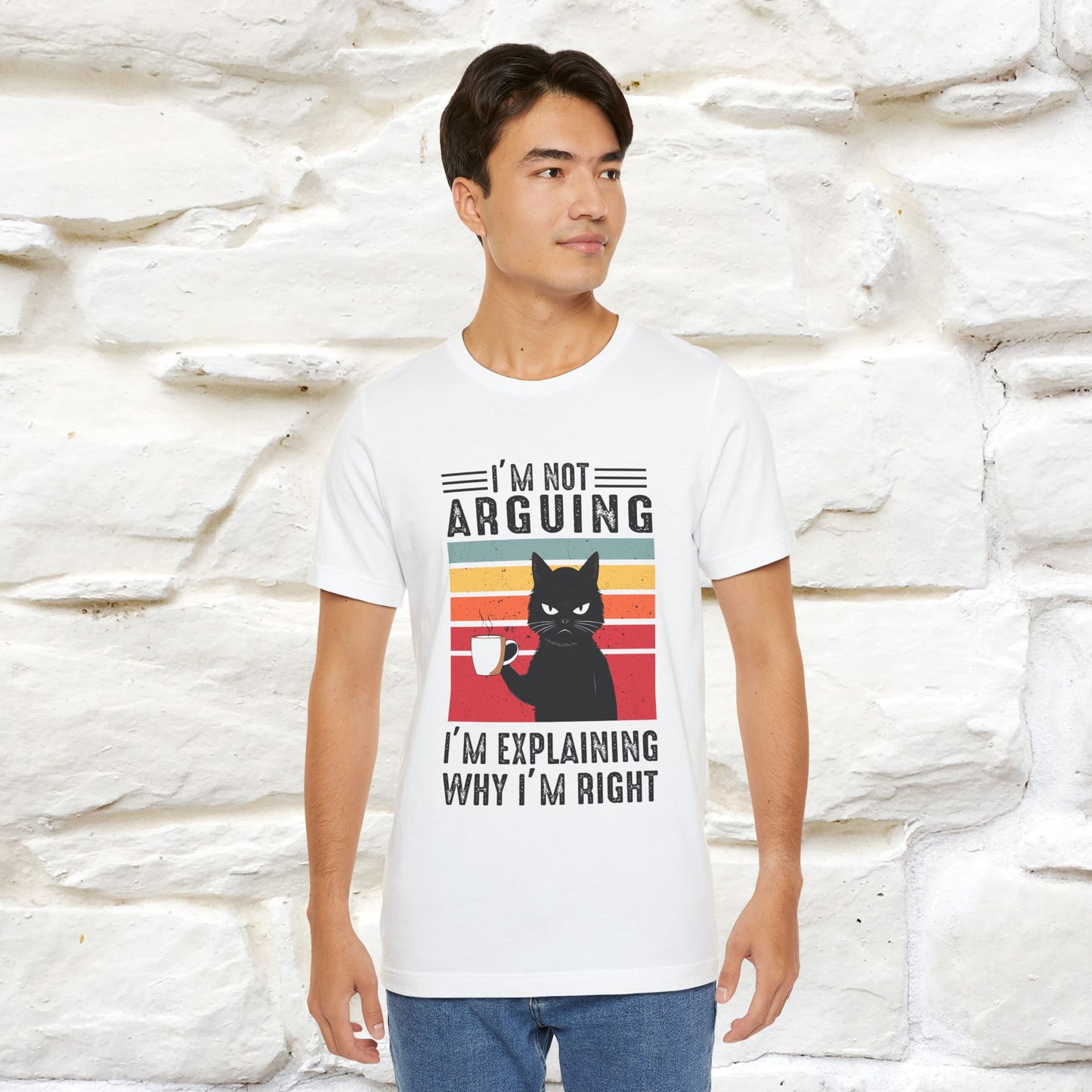 Non sto discutendo, sto spiegando perché ho ragione T-shirt con gatto per uomo e donna | 100% cotone* Maglietta divertente