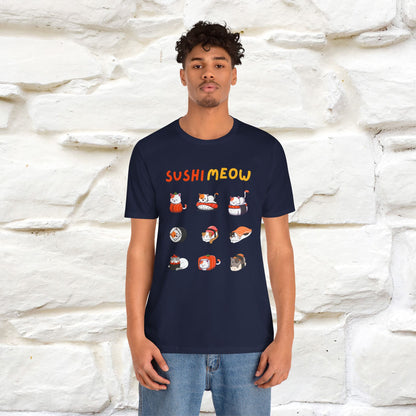 "Sushi Meow" Cat T-shirt for Men & Women | 100% Cotton*