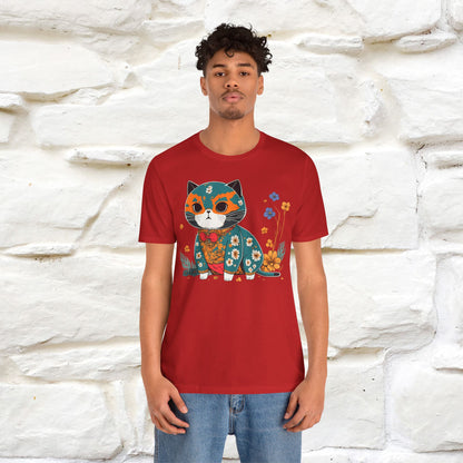 Zen Garden Cat: Japanese-Inspired T-Shirt for Men & Women | 100% Cotton*