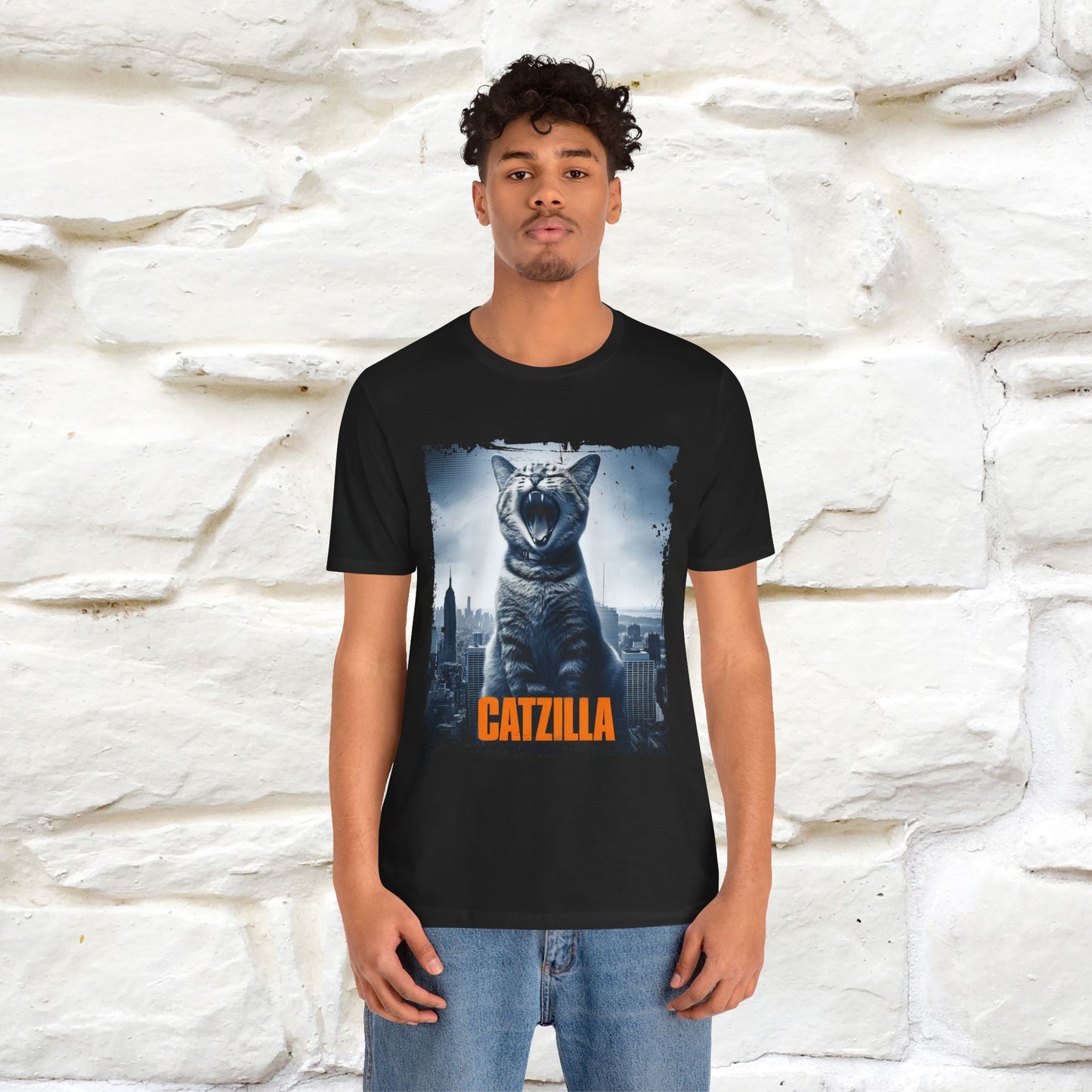 Catzilla T-Shirt | Fun Monster Cat Tee for Men & Women | 100% Cotton*