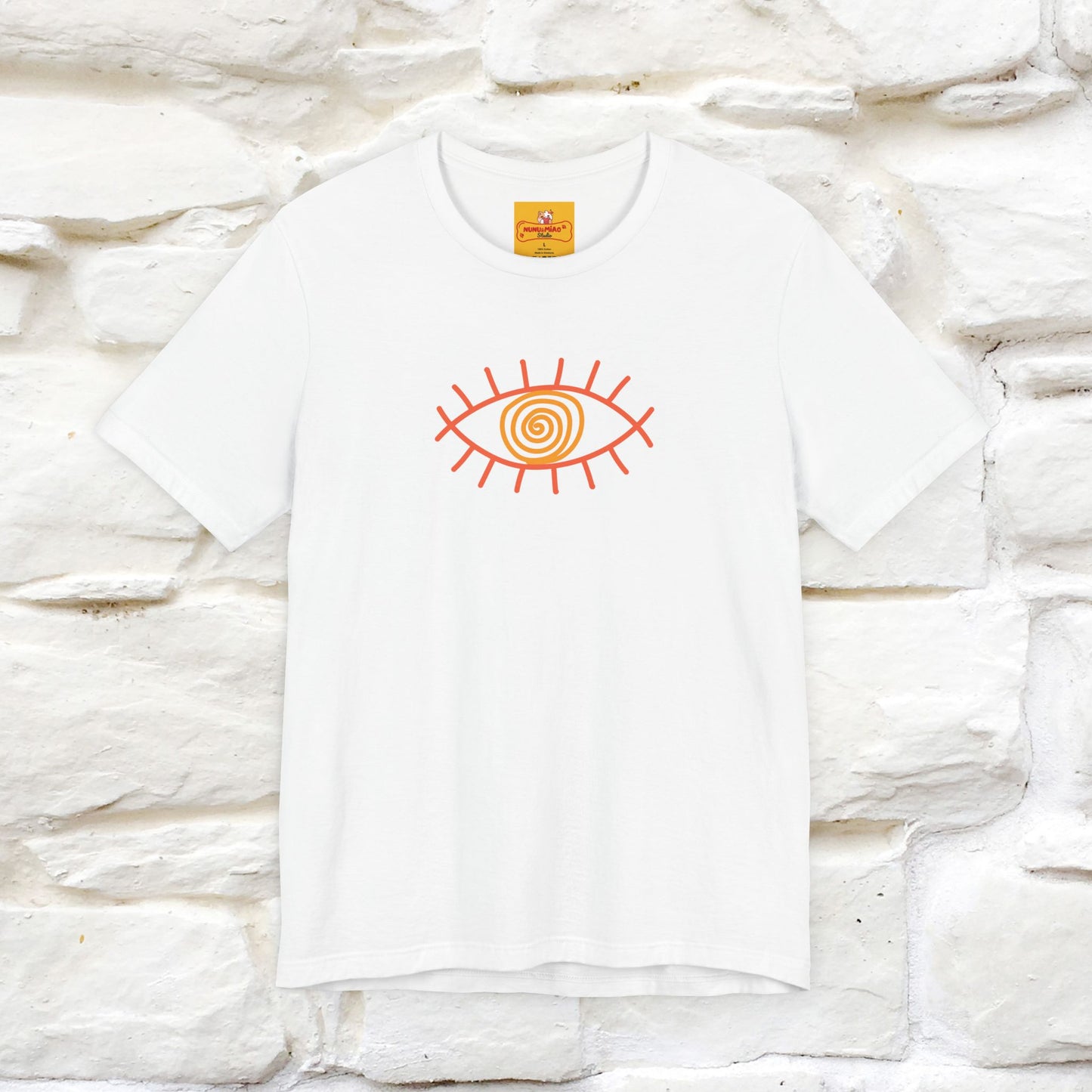 "The Hypnotic Meow'' Cat T-Shirt Front and Back Design | Nunu&Miao Studio