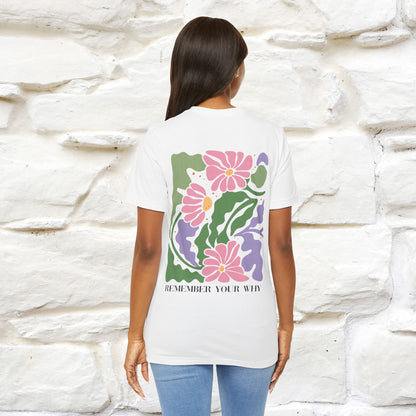 "Remember Your Why'' Cat T-Shirt Front and Back Design | Nunu&Miao Studio