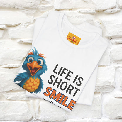 "Life Is Short Smile While ..." |Funny T-Shirt | Nunu&Miao Studio