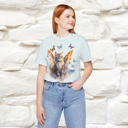 "Meow-velous Butterflies"  T-shirt for Women 100% Cotton* - Nunu&Miao Studio