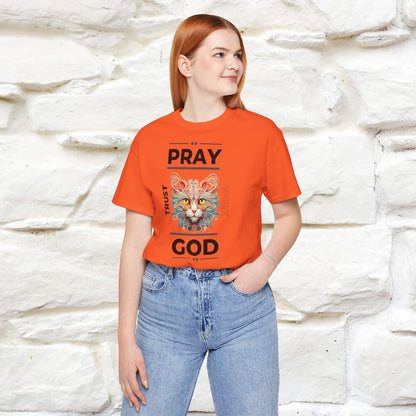 Pray, God, Trust, Work T-Shirt for Men & Women | 100% Cotton* Inspirational Tee