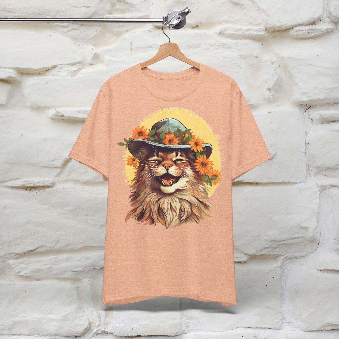 ''Let Your Smile Shine'' Cat T-shirt for Women 100% Cotton* - Nunu&Miao Studio