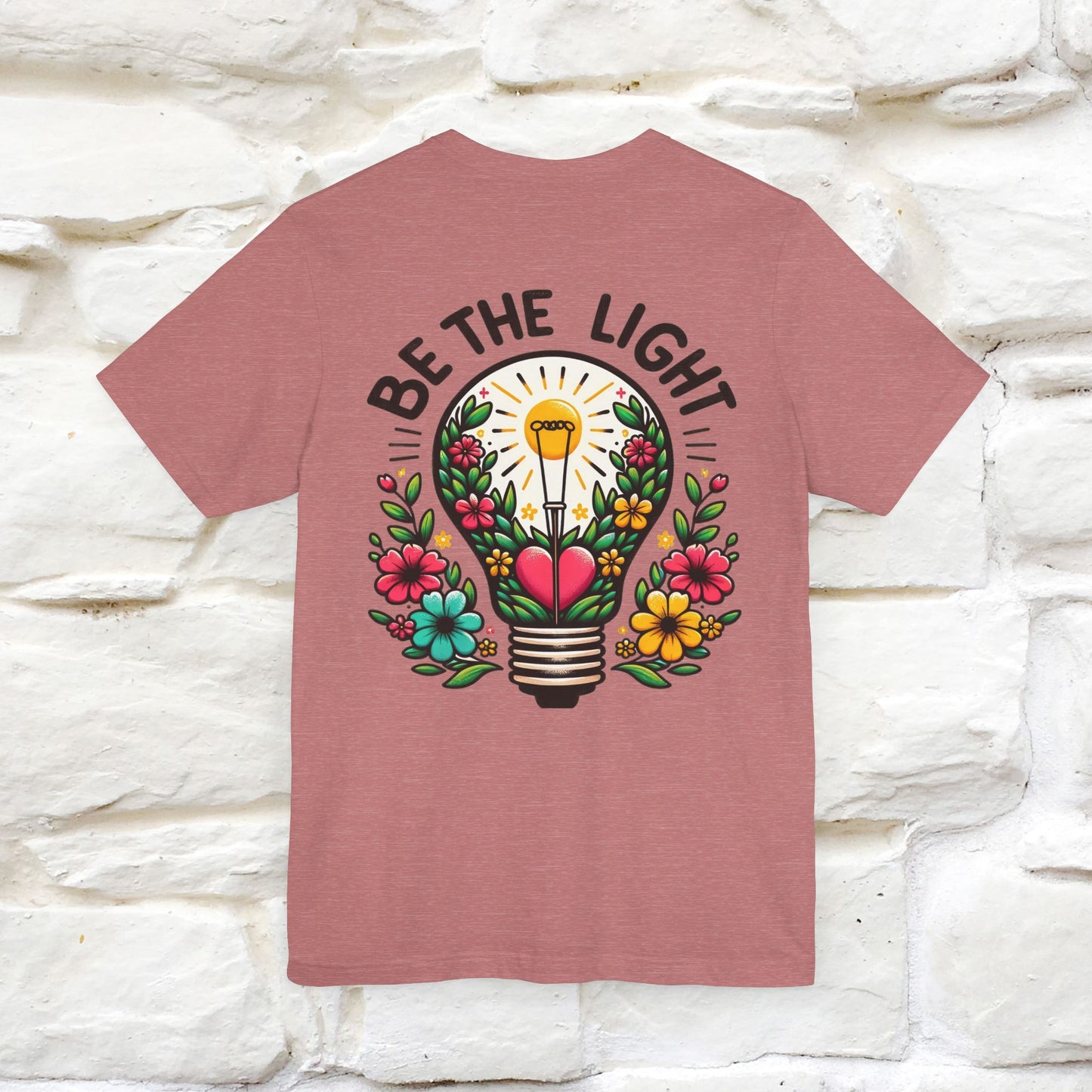 "Be The Light" Cat T-shirt for Men & Women | 100% Cotton* | Cat Lover Tee | Front & Back Design