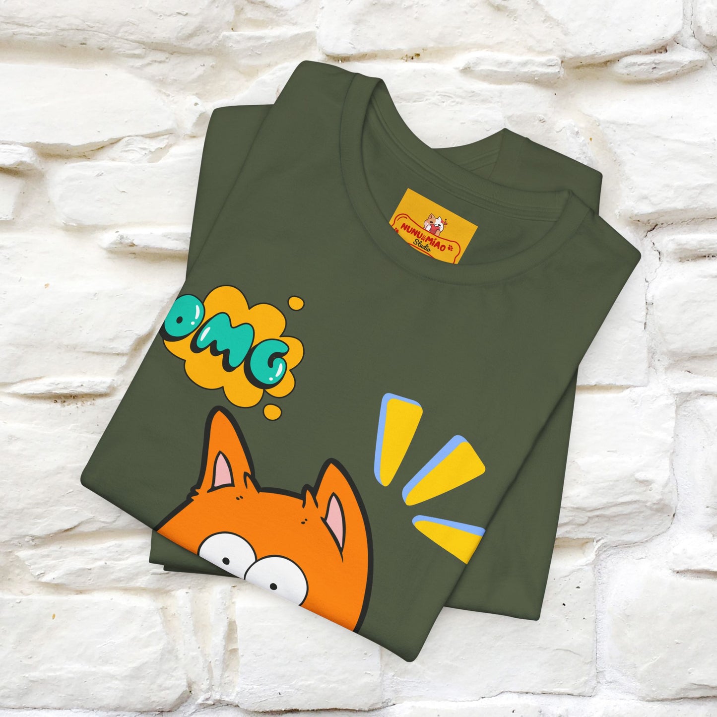 ''Oh My God'' Cat T-Shirt | Nunu&Miao Studio