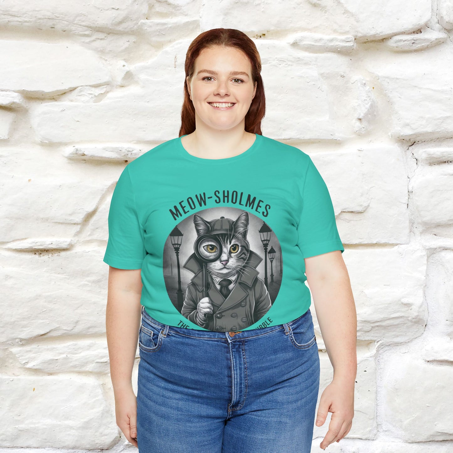 ''Meow-Sholmes: The Case of the Missing Kibble'' | Detective Cat Tee | Nunu&Miao Studio - Nunu&Miao Studio