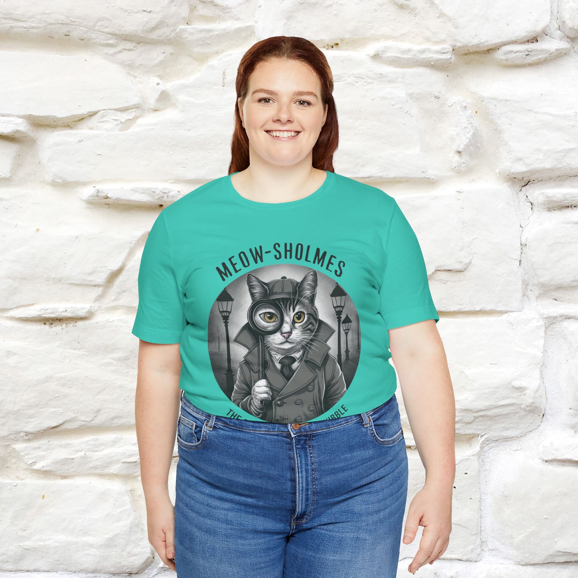 ''Meow-Sholmes: The Case of the Missing Kibble'' | Detective Cat Tee | Nunu&Miao Studio - Nunu&Miao Studio