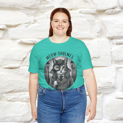 ''Meow-Sholmes: The Case of the Missing Kibble'' | Detective Cat Tee | Nunu&Miao Studio - Nunu&Miao Studio