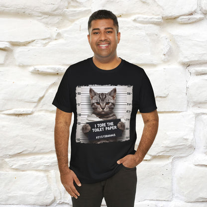 ''I Tore The Toilet Paper'' | Funny Cat T-Shirt | Nunu&Miao Studio