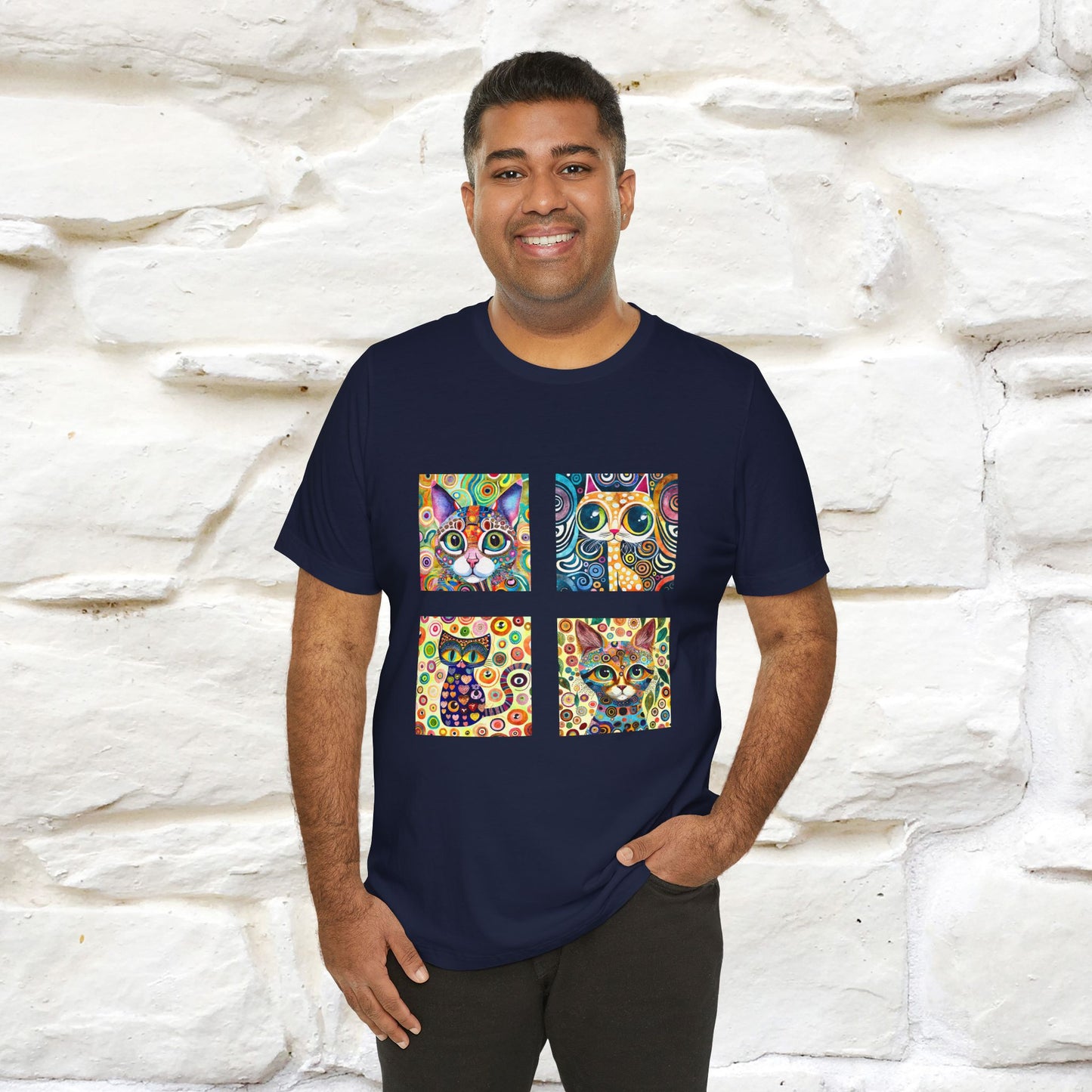 "Mosaic" Cat T-shirt for Men & Women | 100% Cotton* 🐾