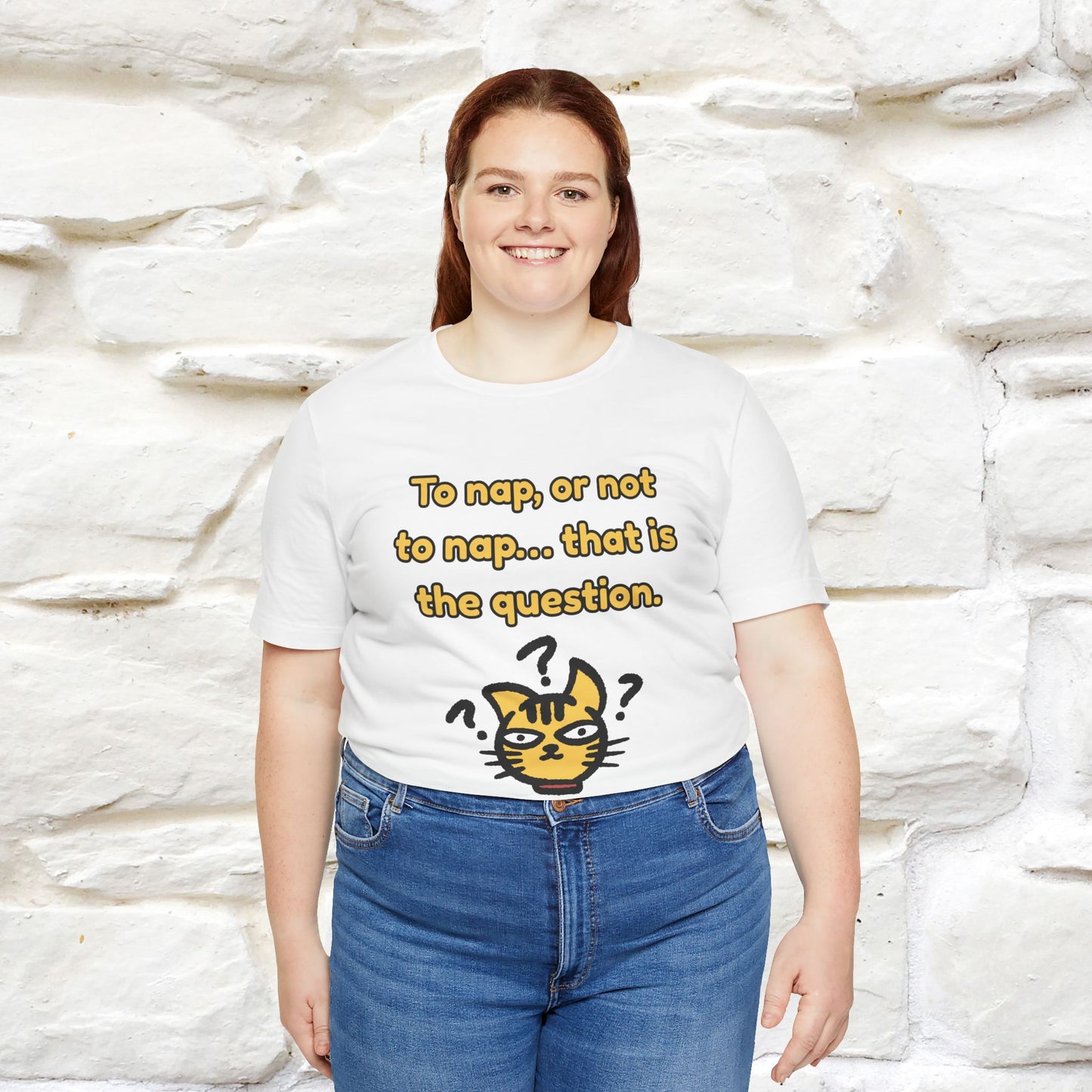 “To nap, or not to nap… that is the question.''| Funny T-Shirt | Nunu&Miao Studio