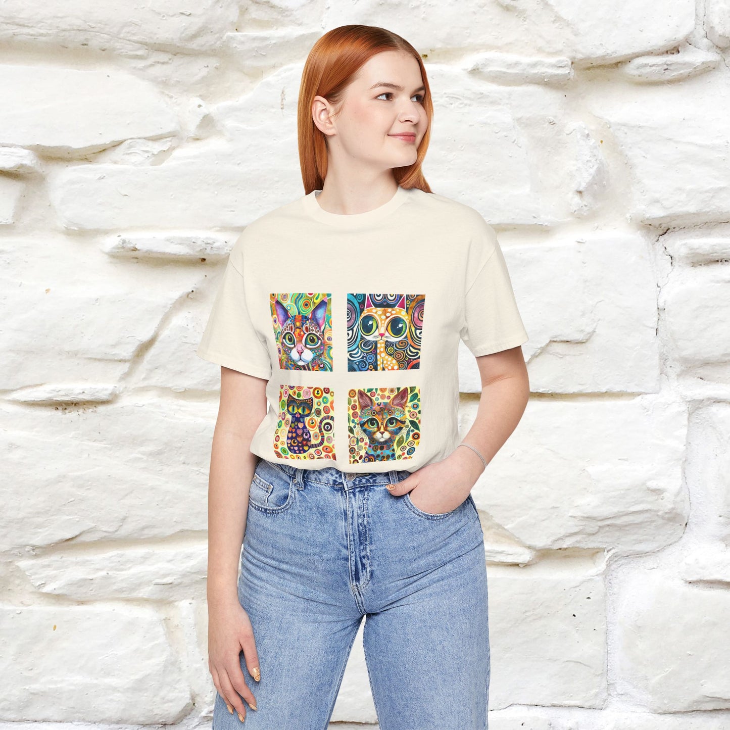 "Mosaic" Cat T-shirt for Men & Women | 100% Cotton* 🐾