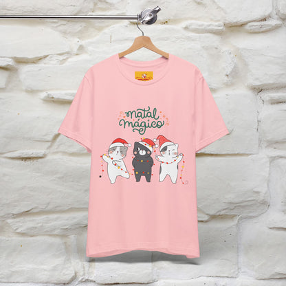 "Natal Magico" Cat T-shirt  |Nunu&Miao Studio - Nunu&Miao Studio