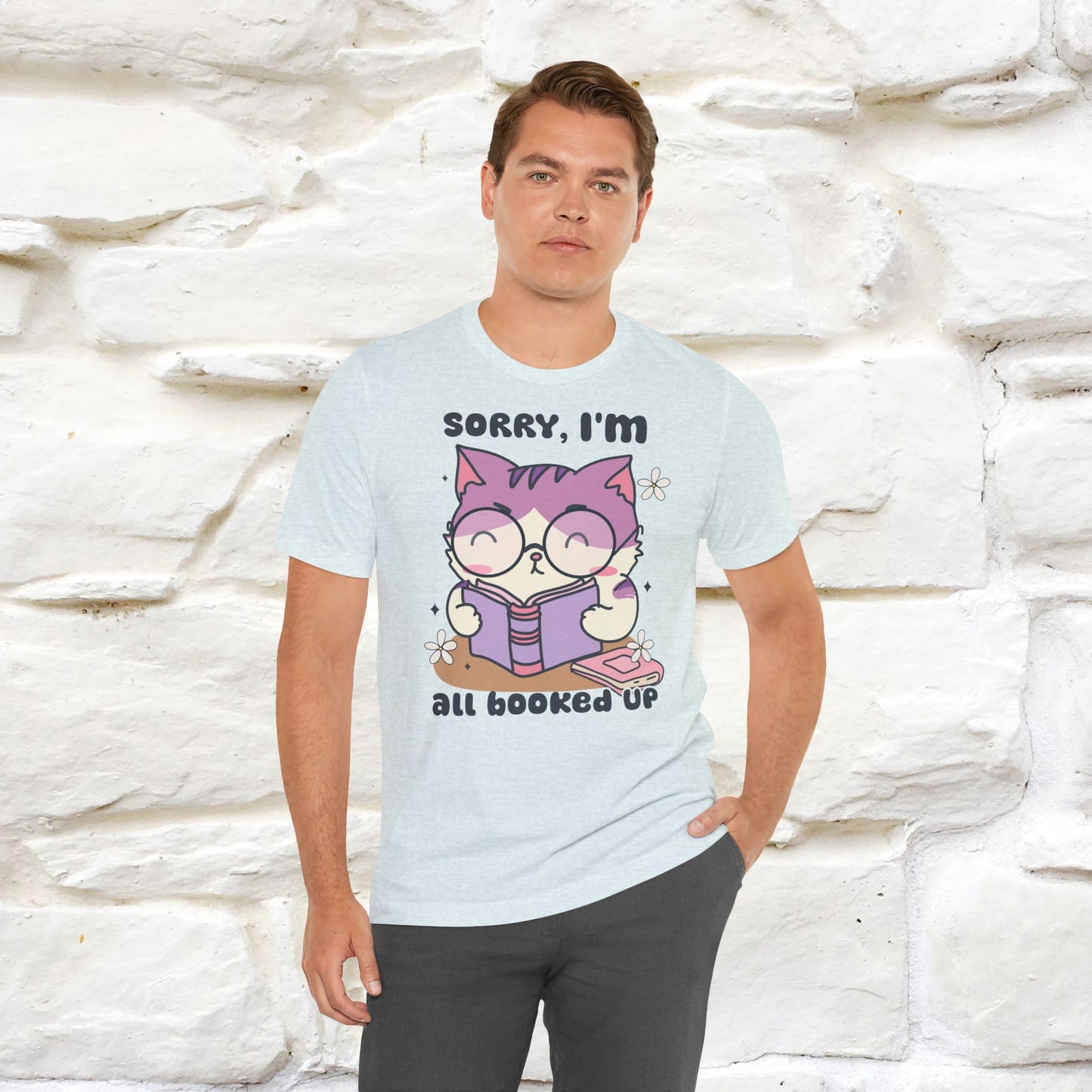 Funny Cat T-Shirt for Book Lovers – 100% Cotton* | Cute Cat Apparel for Men & Women | Gifts for Cat Lovers