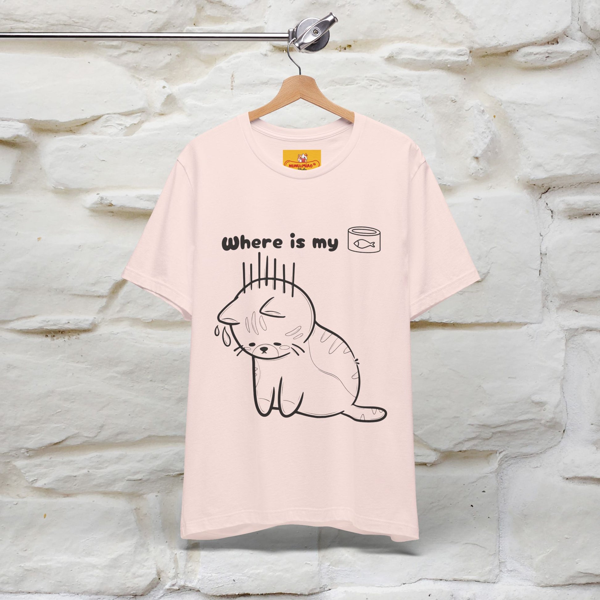 "Where Is My Tuna?" Cat T-Shirt | Nunu&Miao Studio - Nunu&Miao Studio