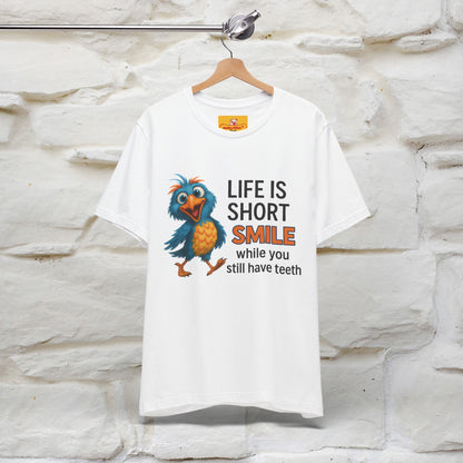 "Life Is Short Smile While ..." |Funny T-Shirt | Nunu&Miao Studio