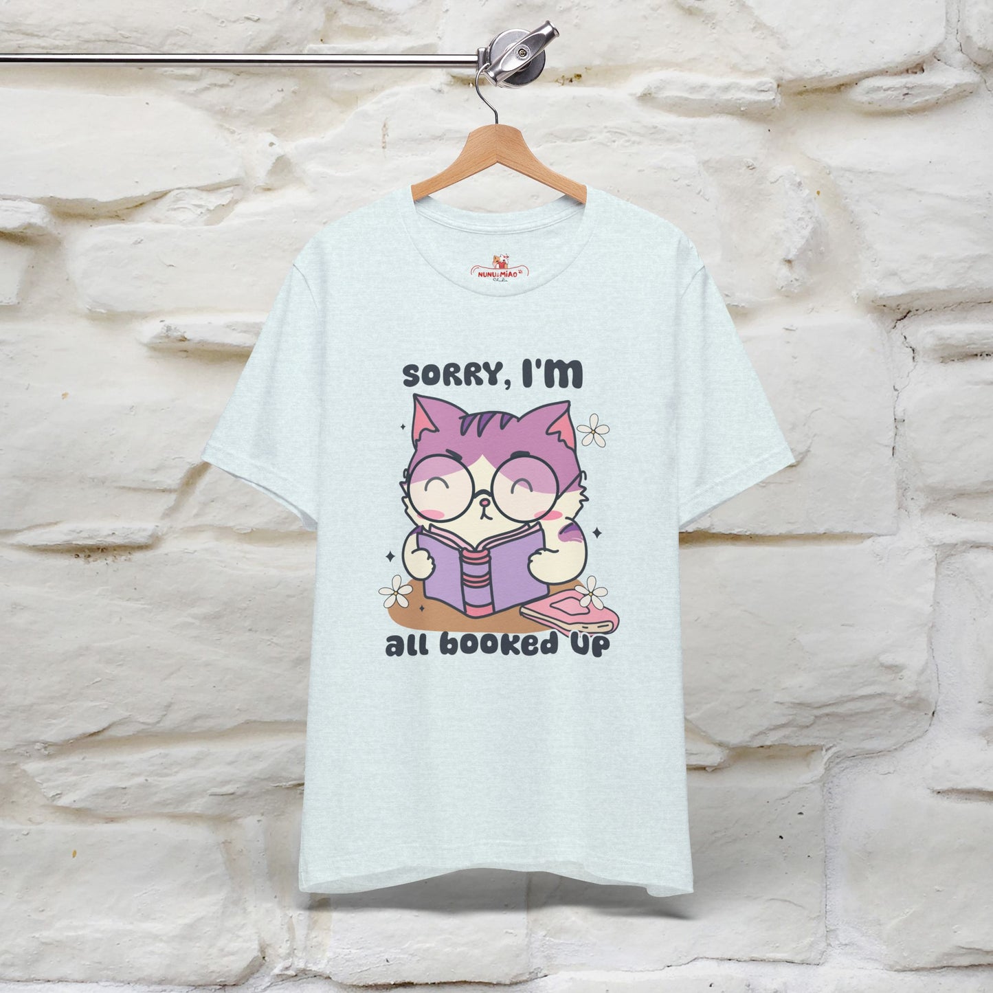 Funny Cat T-Shirt for Book Lovers – 100% Cotton* | Cute Cat Apparel for Men & Women | Gifts for Cat Lovers