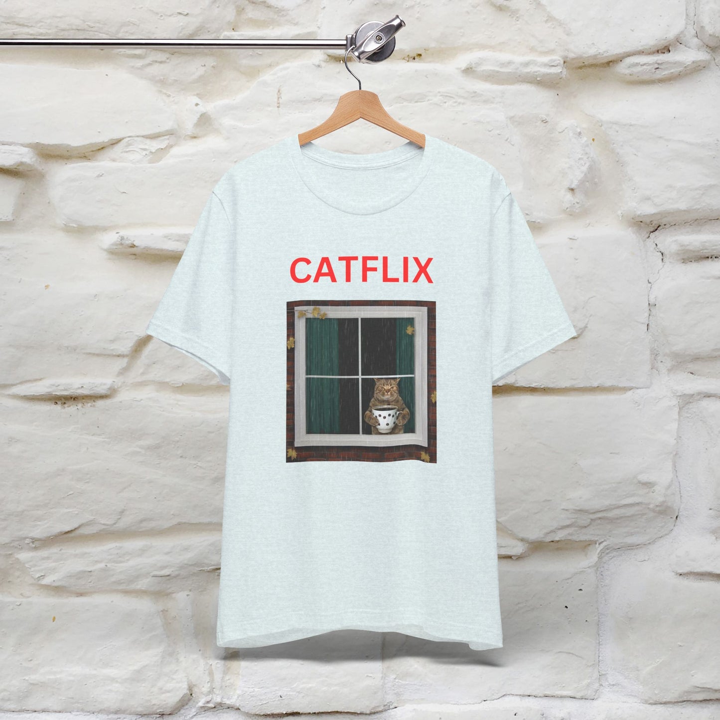 "Catflix" Cat T-shirt for Men & Women| 100% Cotton 🐾