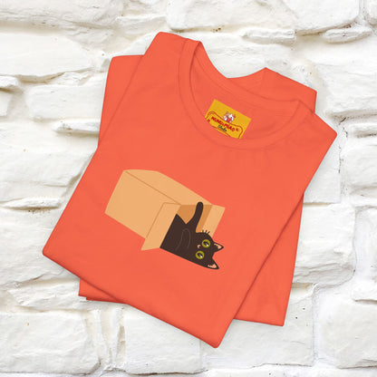 "Think Like There Is No Box" Cat T-Shirt| Front & Back Design | Nunu&Miao Studio