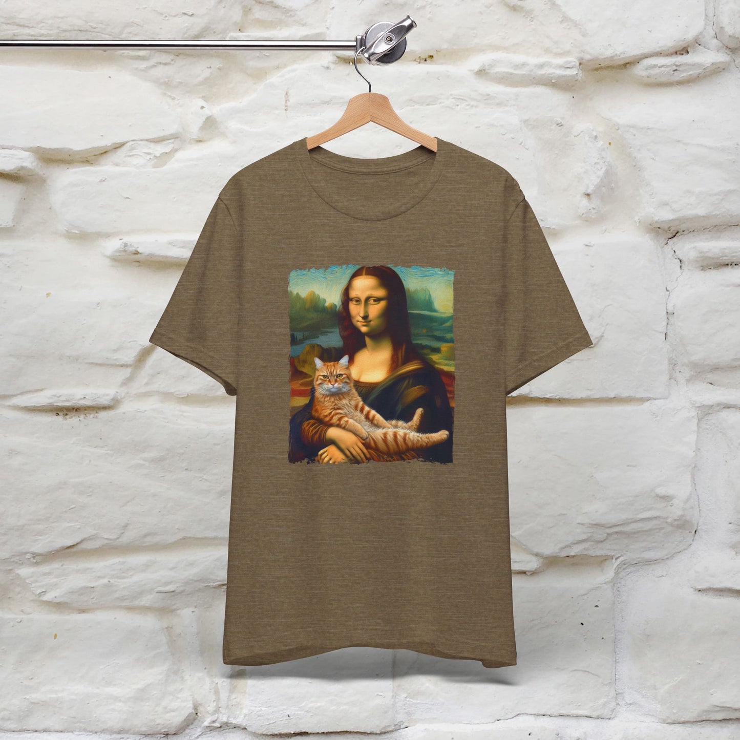 Mona Lisa’s Cat T-Shirt | Classic Art-Inspired Cat Tee for Men & Women | 100% Cotton