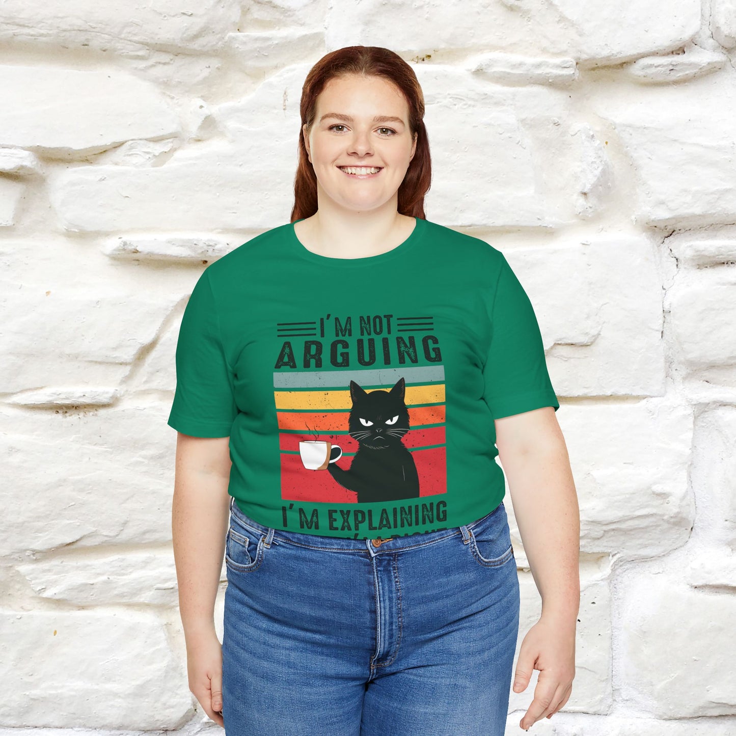 Non sto discutendo, sto spiegando perché ho ragione T-shirt con gatto per uomo e donna | 100% cotone* Maglietta divertente