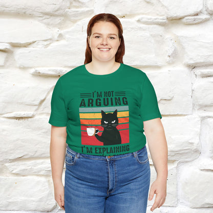 Non sto discutendo, sto spiegando perché ho ragione T-shirt con gatto per uomo e donna | 100% cotone* Maglietta divertente