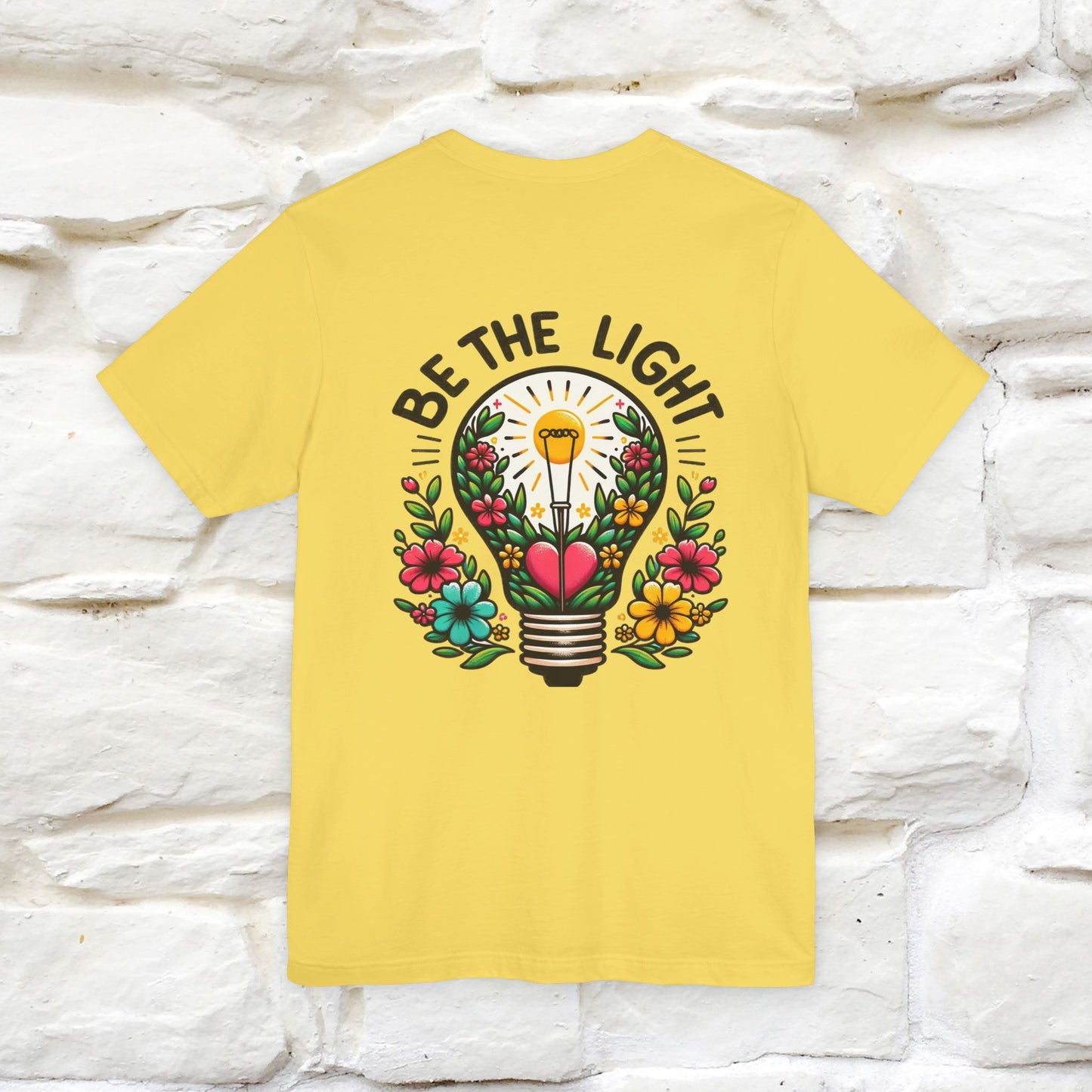 ''Be The Light" Cat T-Shirt| Front & Back Design | Nunu&Miao Studio