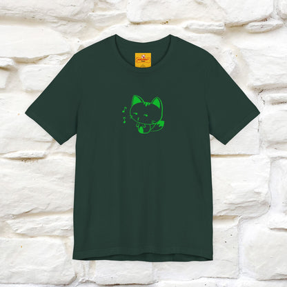 "Happiness Comes From Peace, Peace Comes From Indifference" Cat T-Shirt| Front & Back Design | Nunu&Miao Studio