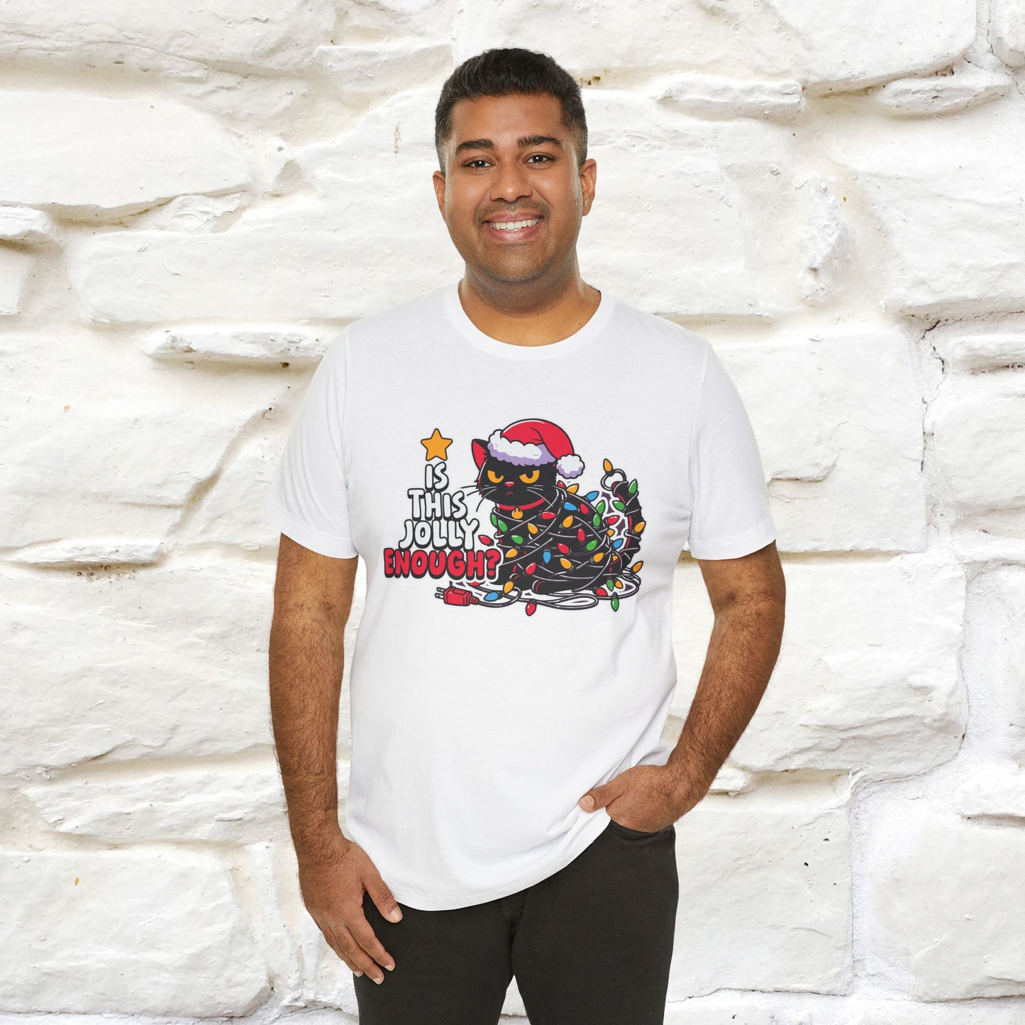 “Is This Jolly Enough?” | Cat T-Shirt | Nunu&Miao Studio