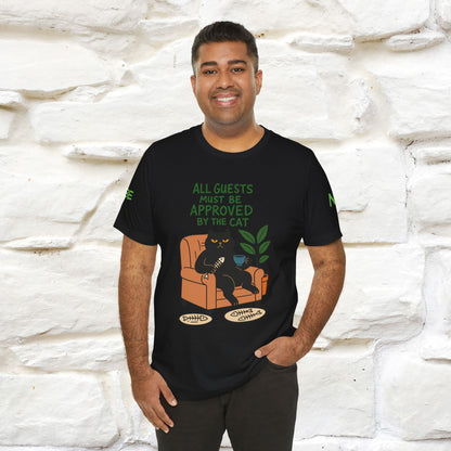 "All Guest Must Be Approved By The Cat - NO,MAYBE" Cat T-shirt |Nunu&Miao Studio