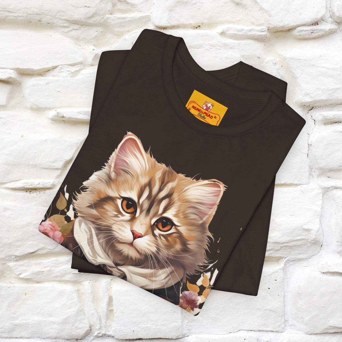 "Mr. Meow" Elegante T-shirt con gatto per uomo e donna | 100% cotone*