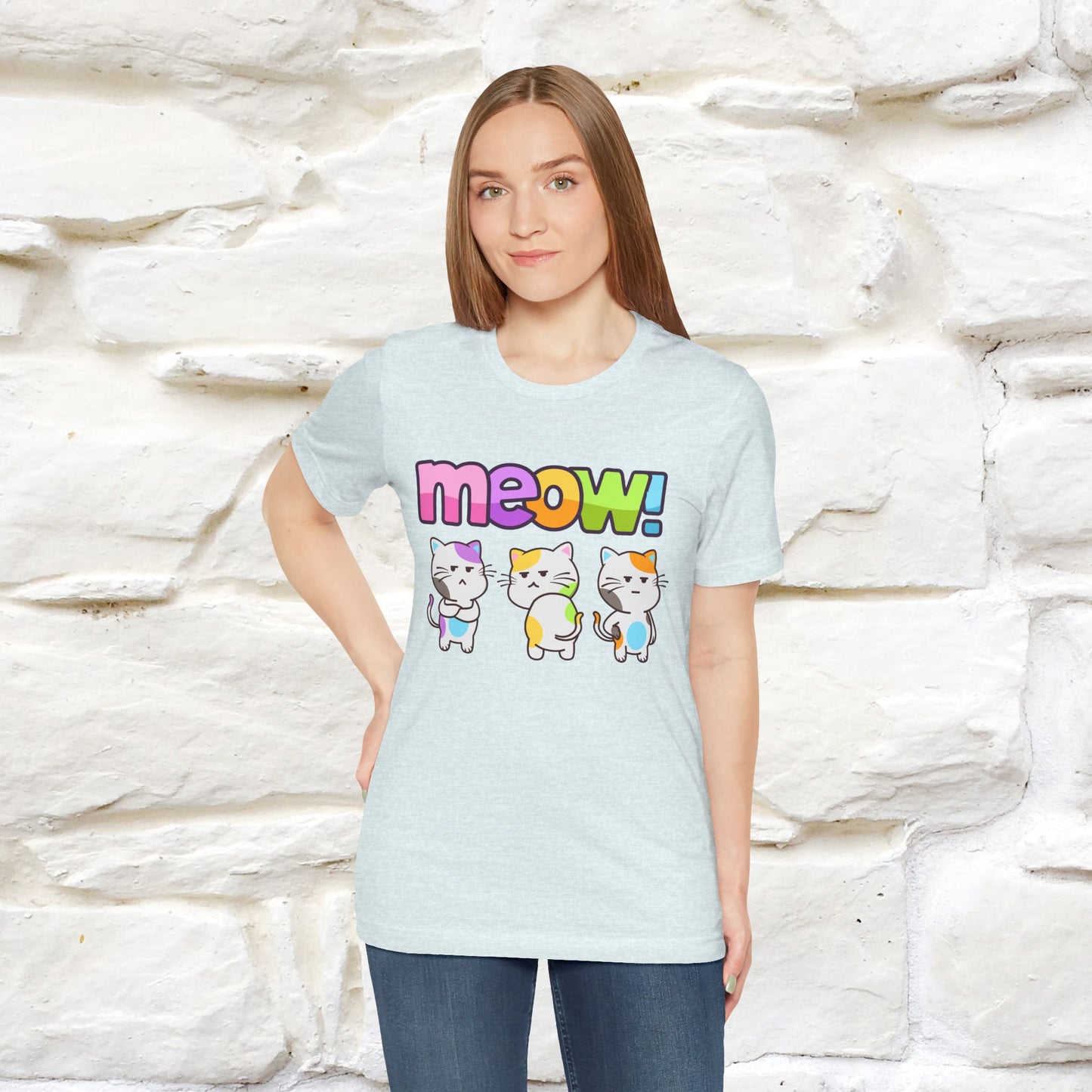 Meow! Funny Cat T-Shirt for Men & Women | 100% Cotton*