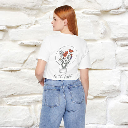 "Be The Light" Cat T-Shirt | Front & Back Design | Nunu&Miao Studio - Nunu&Miao Studio
