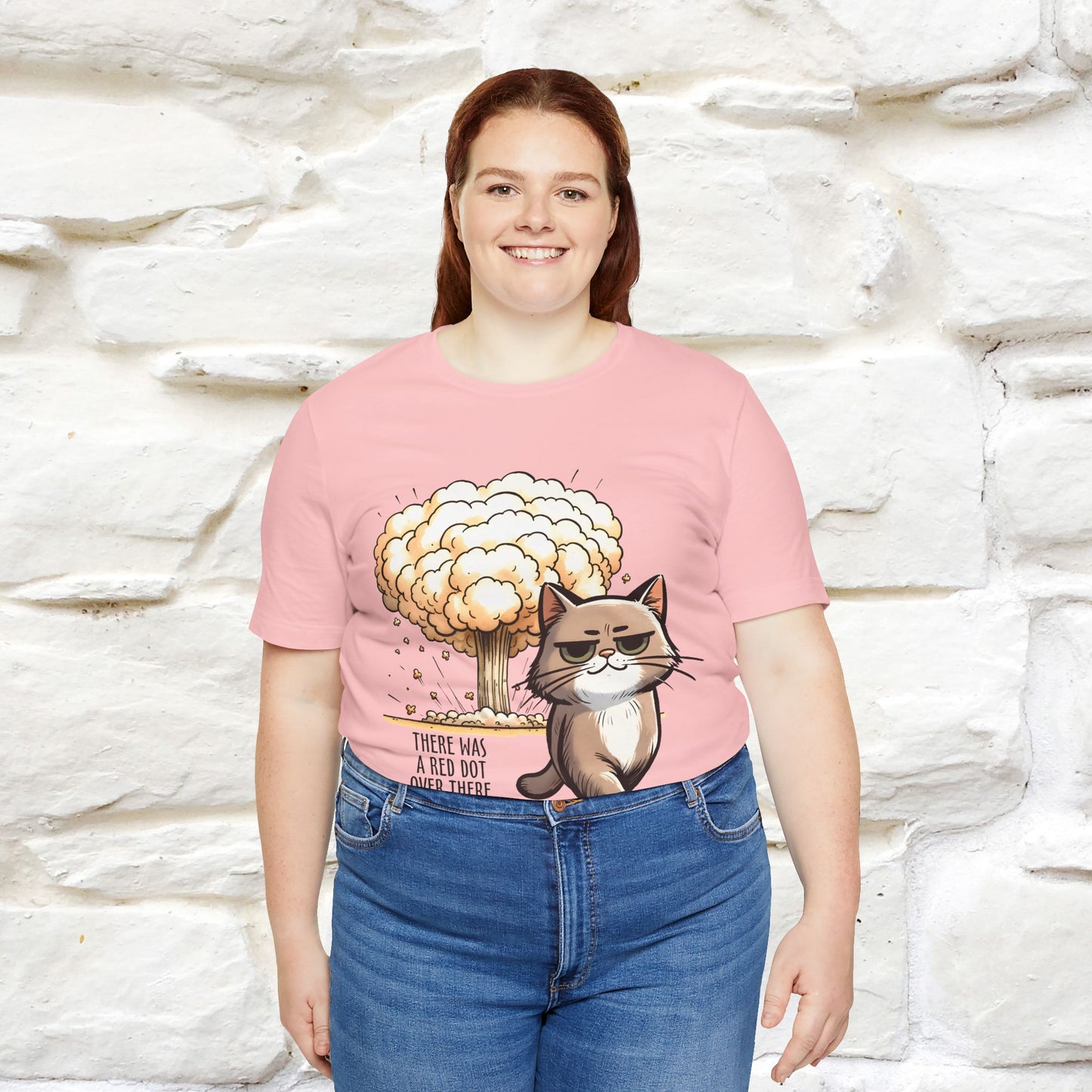 ''The Red Dot Chase'' Funny Cat T-Shirt | Nunu&Miao Studio - Nunu&Miao Studio