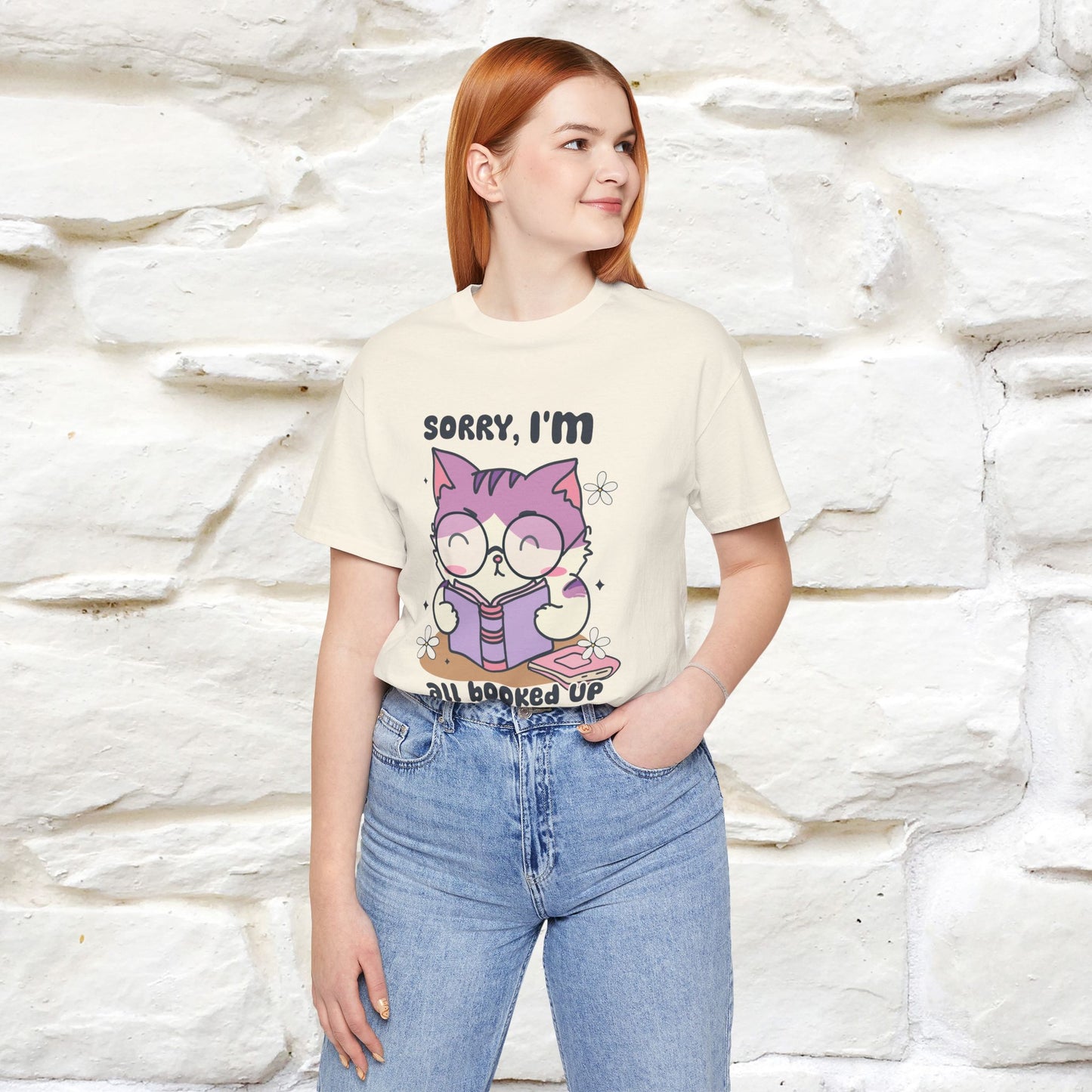 Funny Cat T-Shirt for Book Lovers – 100% Cotton* | Cute Cat Apparel for Men & Women | Gifts for Cat Lovers