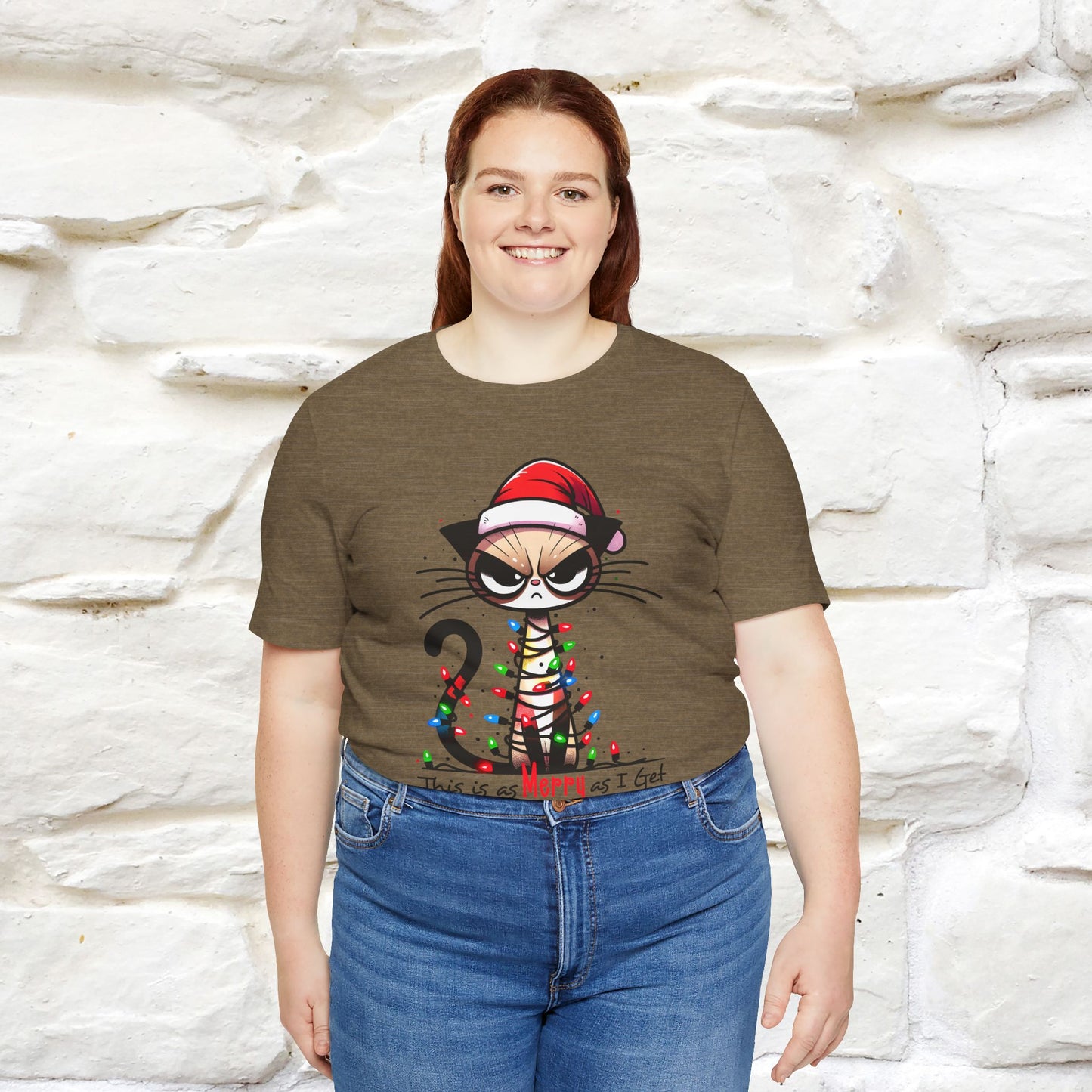 This Is Merry As I Get Christmas Cattitude Shirt for Men & Women | 100% Cotton*