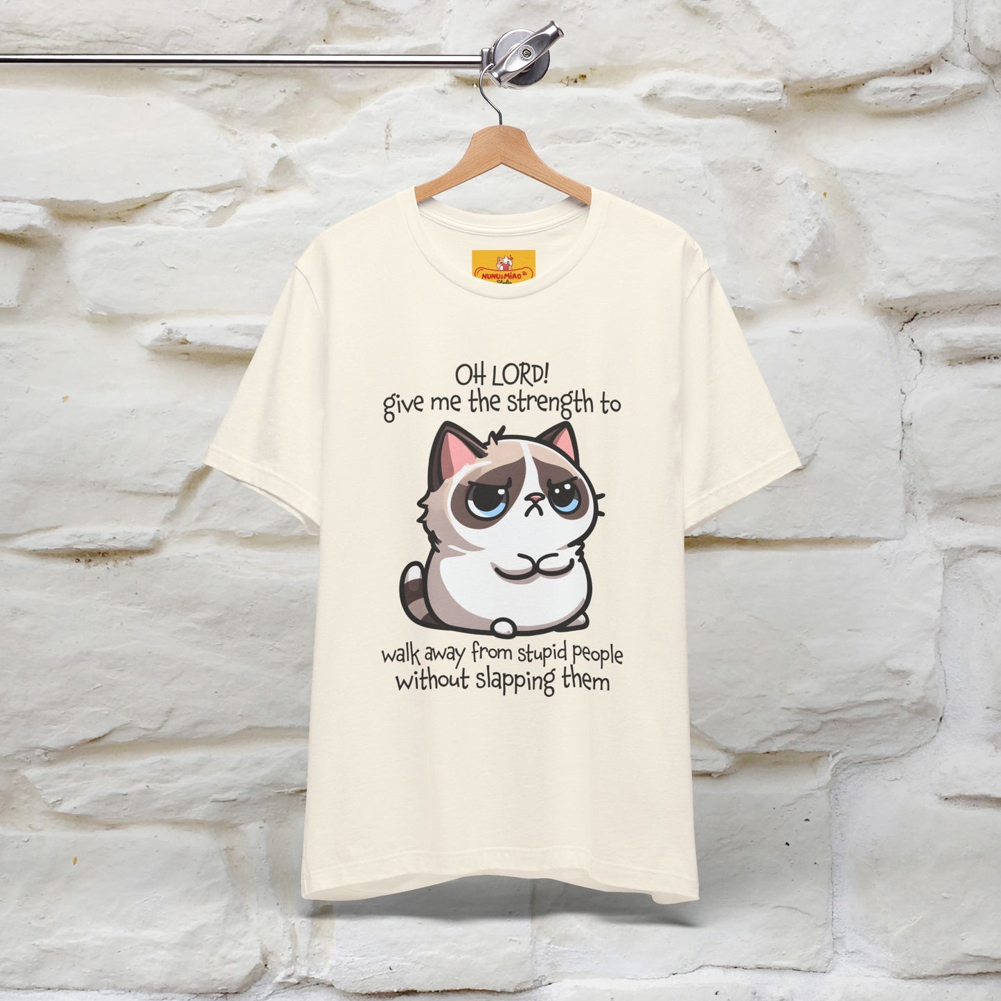 ''Oh Lord! Give Me Strength to ...'' Cat T-Shirt |  | Nunu&Miao Studio