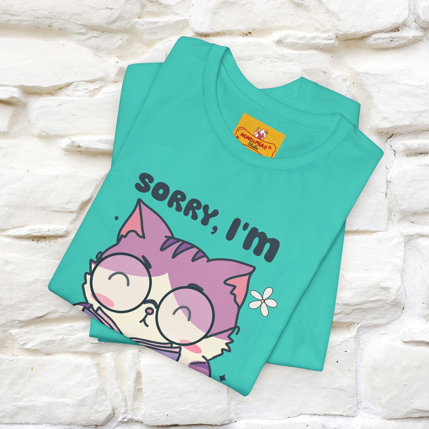 ''Sorry I am All Booked Up| Cute Cat T-Shirt |Nunu&Miao Studio