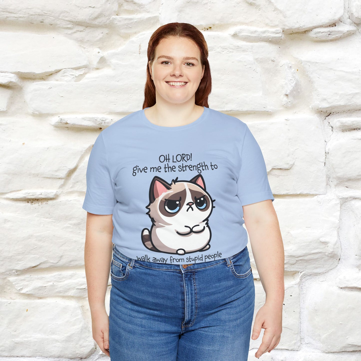 ''Oh Lord! Give Me Strength to ...'' Cat T-Shirt |  | Nunu&Miao Studio