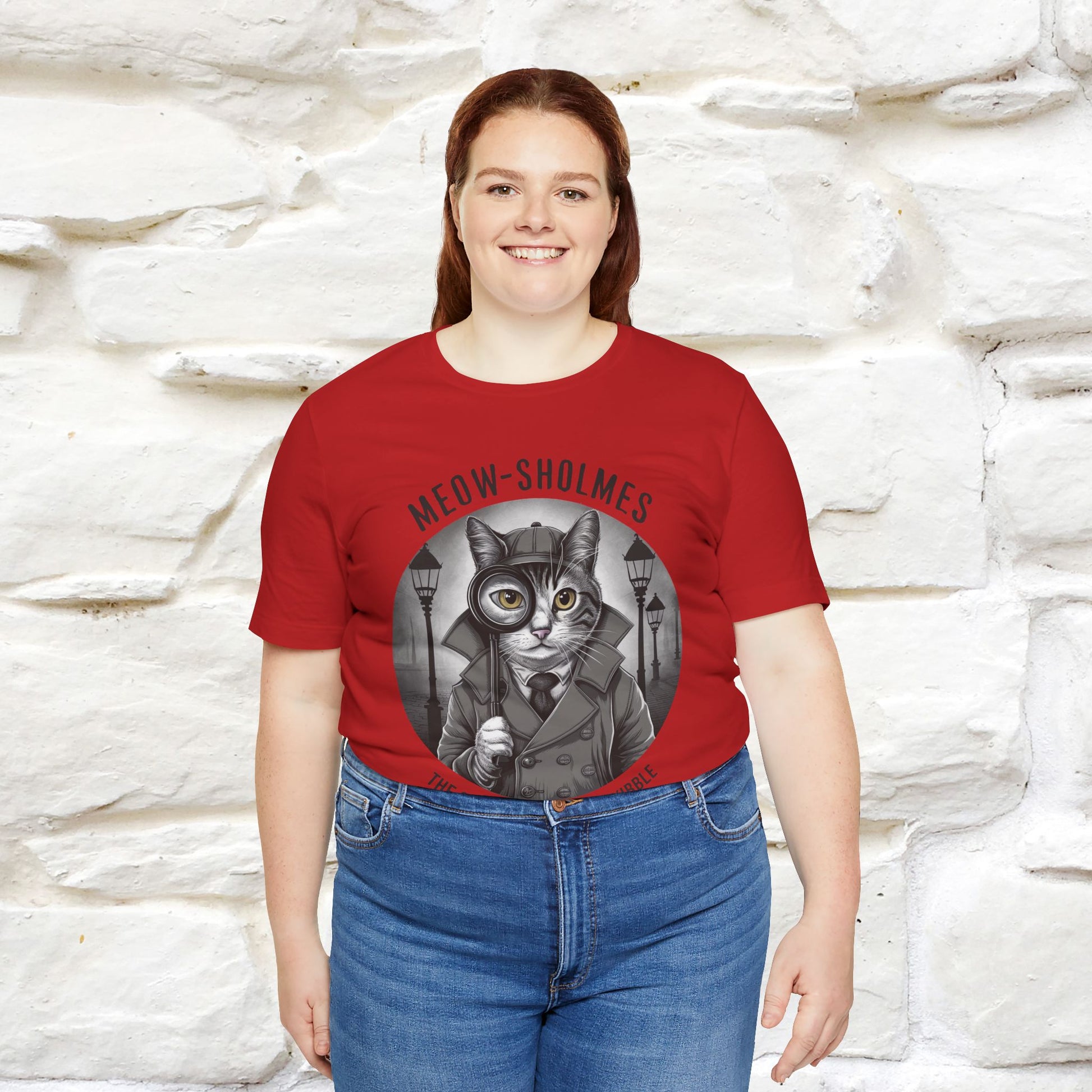 ''Meow-Sholmes: The Case of the Missing Kibble'' | Detective Cat Tee | Nunu&Miao Studio - Nunu&Miao Studio