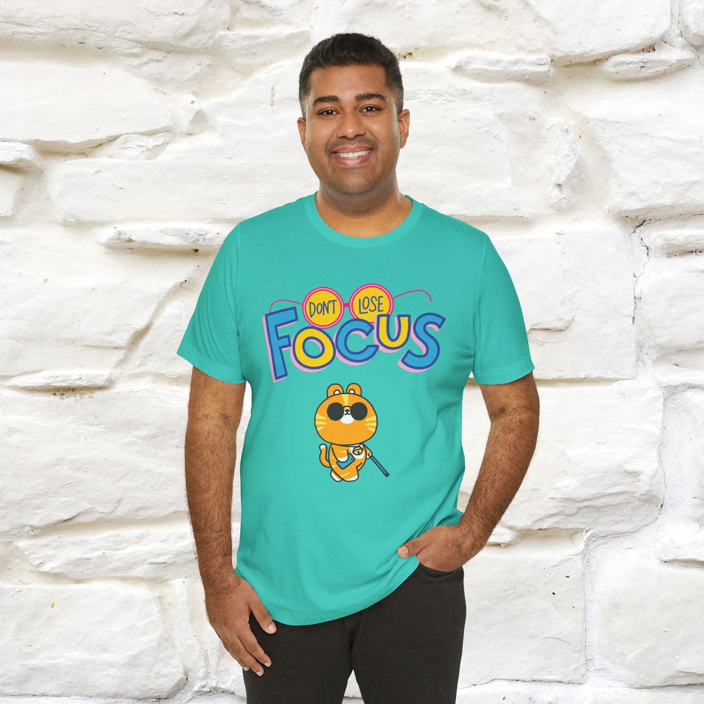 ''Don’t Lose Focus'' Cat T-Shirt | Nunu&Miao Studio