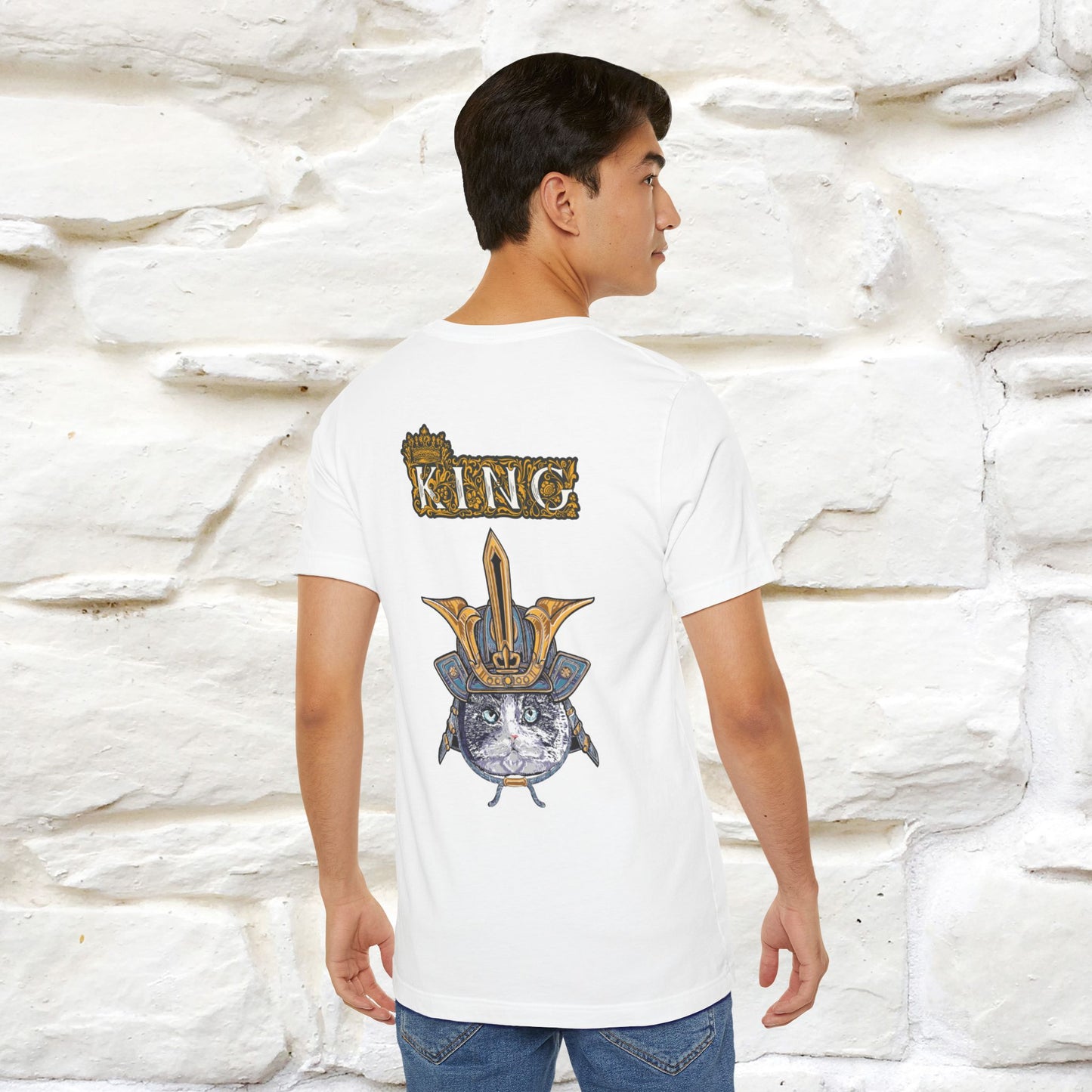 King Cat: Majestic Cat T-Shirt for Men & Women | Front & Back Design | 100% Cotton*