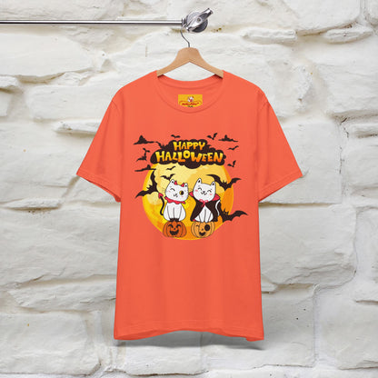 "Happy Halloween Cat Couple " Cat  T-shirt |Nunu&Miao Studio