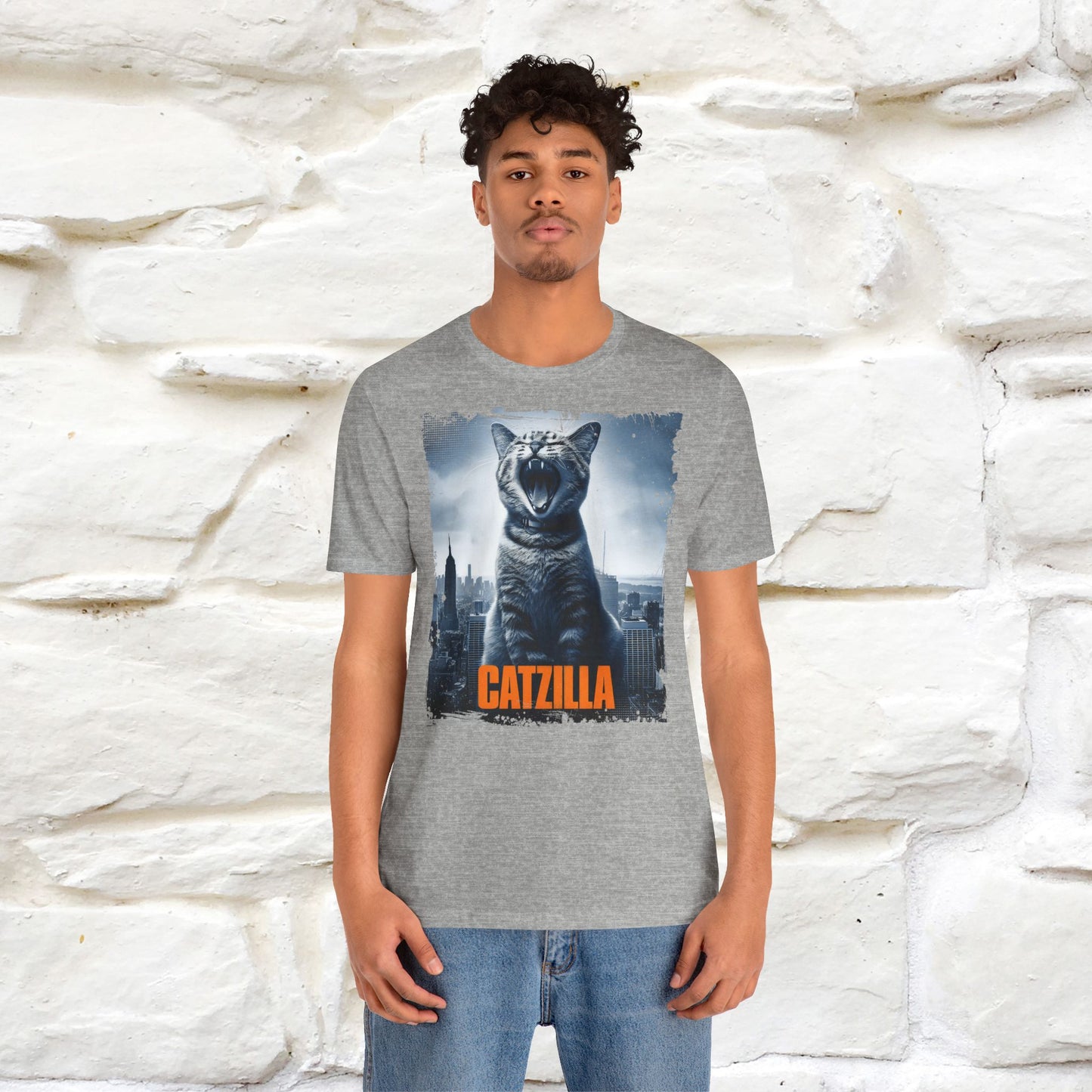 Catzilla T-Shirt | Fun Monster Cat Tee for Men & Women | 100% Cotton*