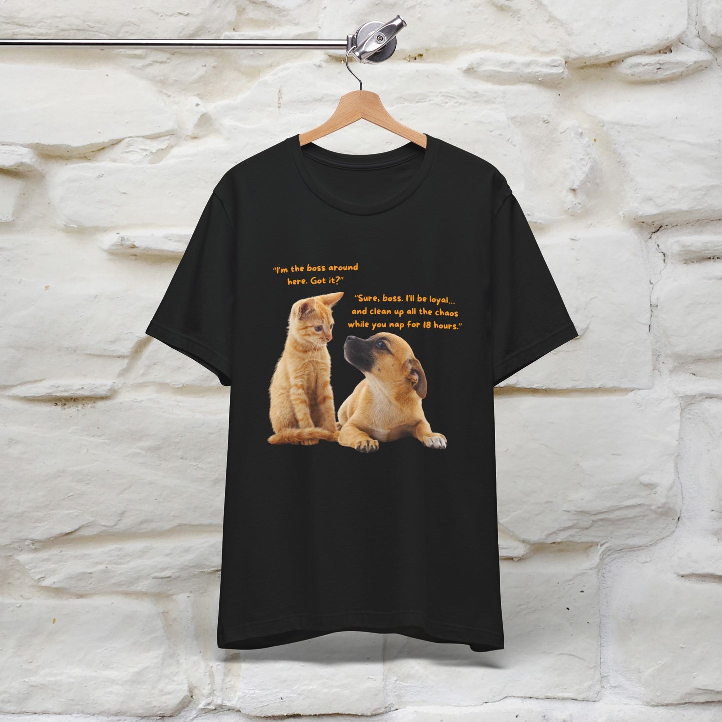 ''I am The Boss Here'' Funny Cat T-shirt for Men and Women  100% Cotton*